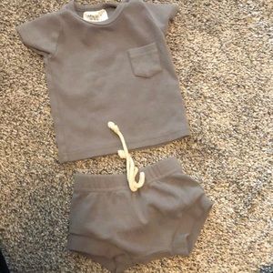 Organic cotton gray set 0-3 months
